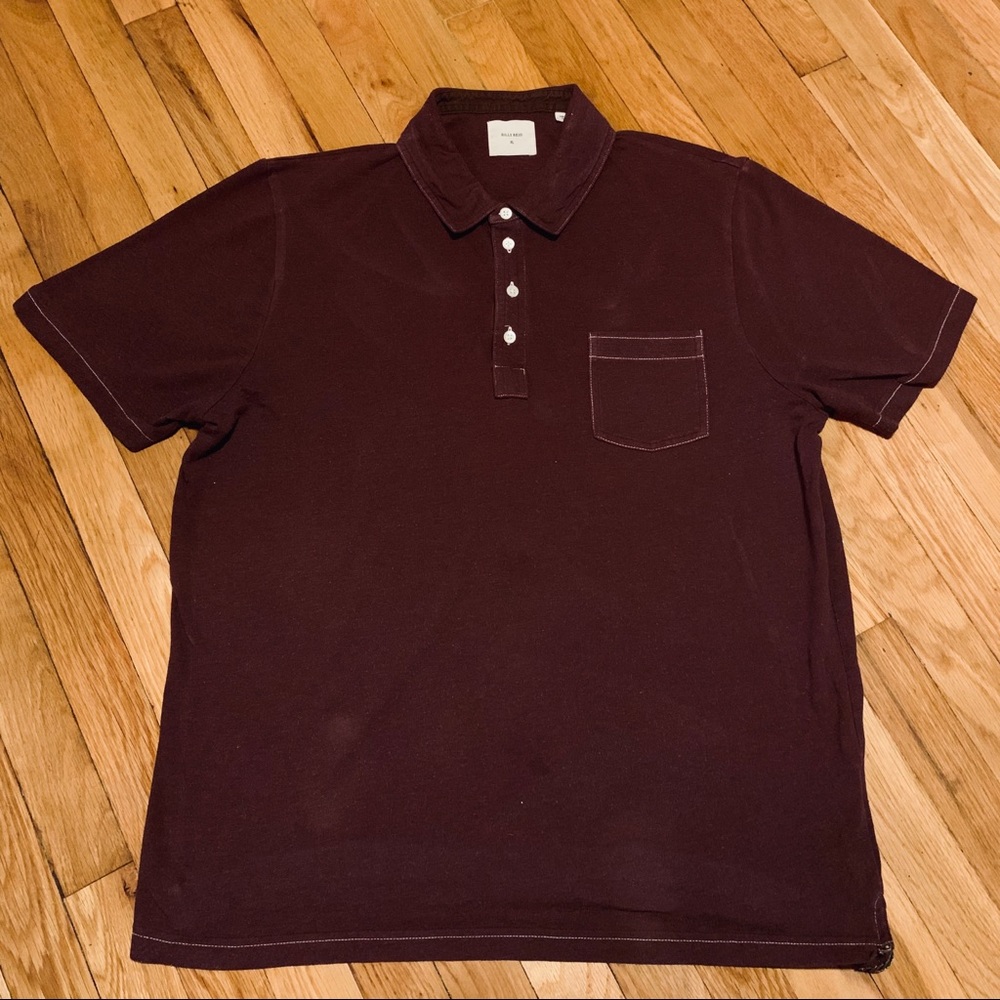 MAROON/BURGUNDY BILLY REID POLO SIZE XL!